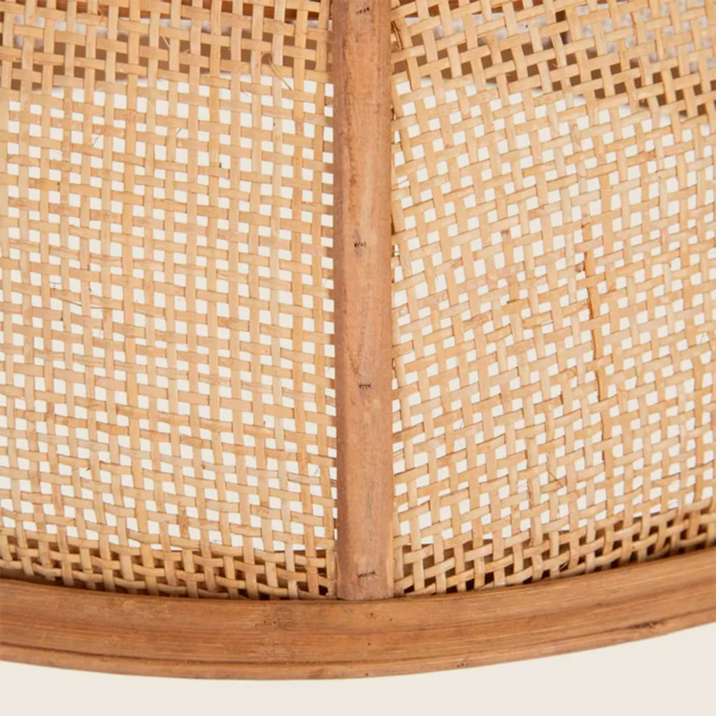 Lámpara de techo de fibra natural