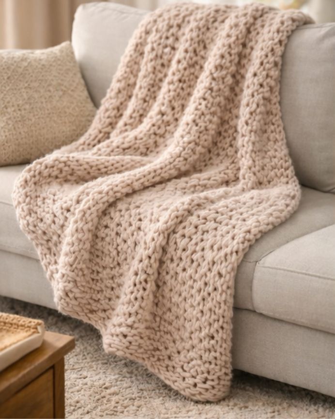 Manta de punto para sofá 130x170cm