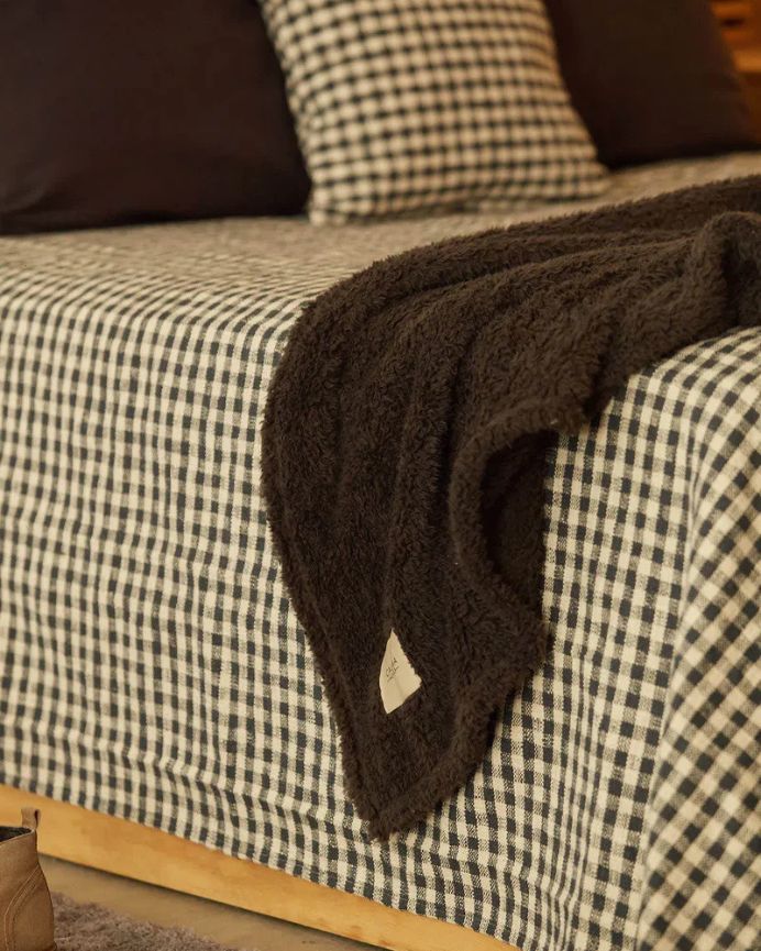 Plaid de Pelito Negro 120x180cm