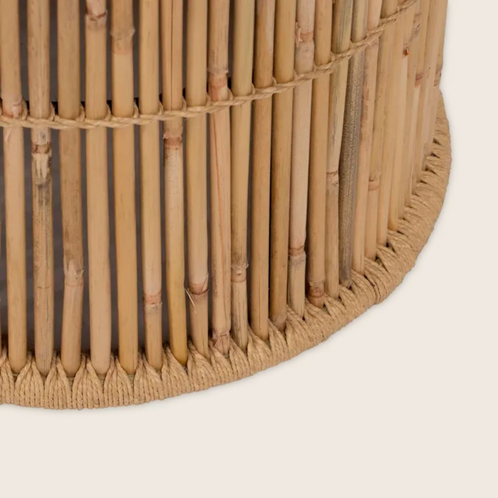 Set 2 Mesitas Auxiliares de Bambú Natural