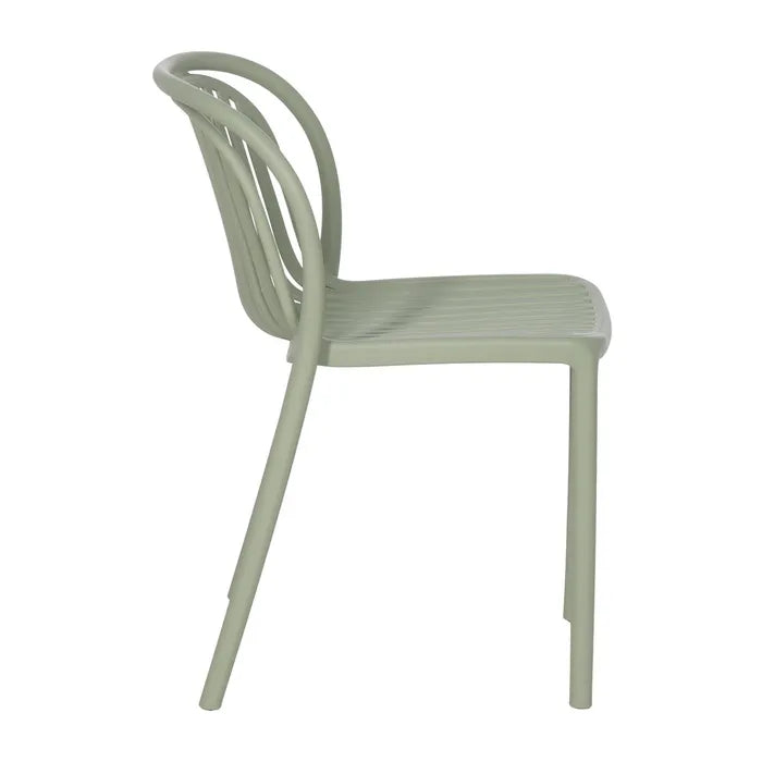 Silla de Jardín apilable Contract en color Verde, Pack 2 unidades