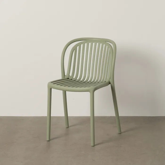 Silla de Jardín apilable Contract en color Verde, Pack 2 unidades