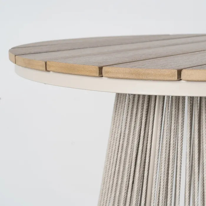 Mesa Alta de Exterior de Polywood y Rattán 70x70x100cm