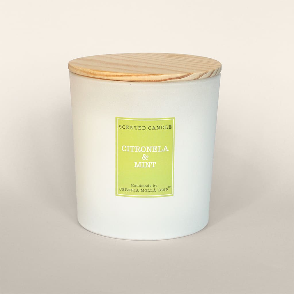 Vela Artesanal XL Citronela & Mint AntiMosquitos Cereria Molla