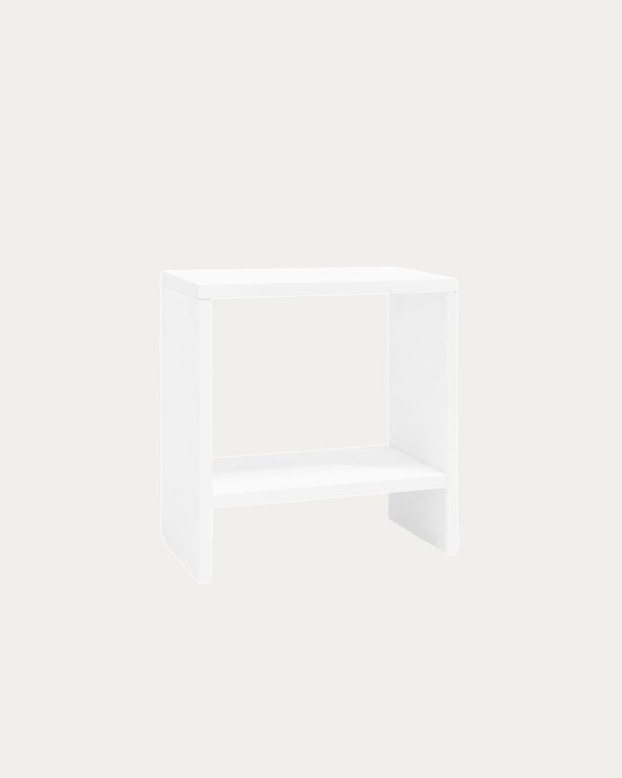 Mesita de Noche de Madera Natural Maciza Calella