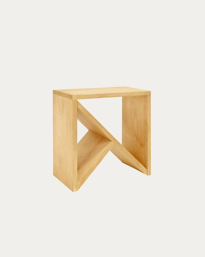 Pack de 2 Mesitas de Noche de Madera Natural Maciza Tossa en varios colores y medidas