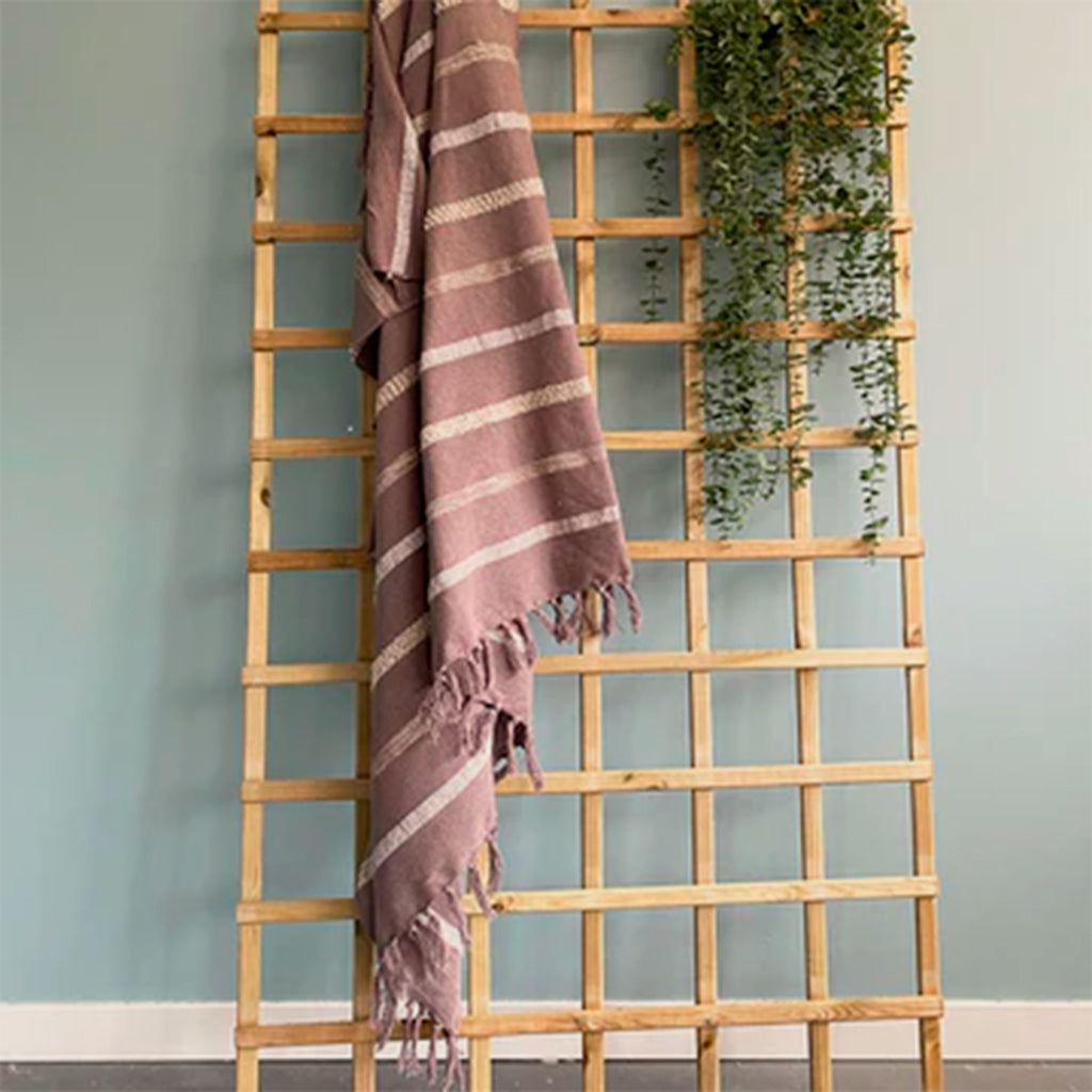 Manta Mojave 100% algodón piedra 130x170 cm