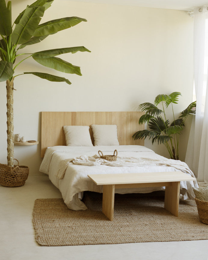 Cabecero Calella, de madera maciza en varios colores y medidas