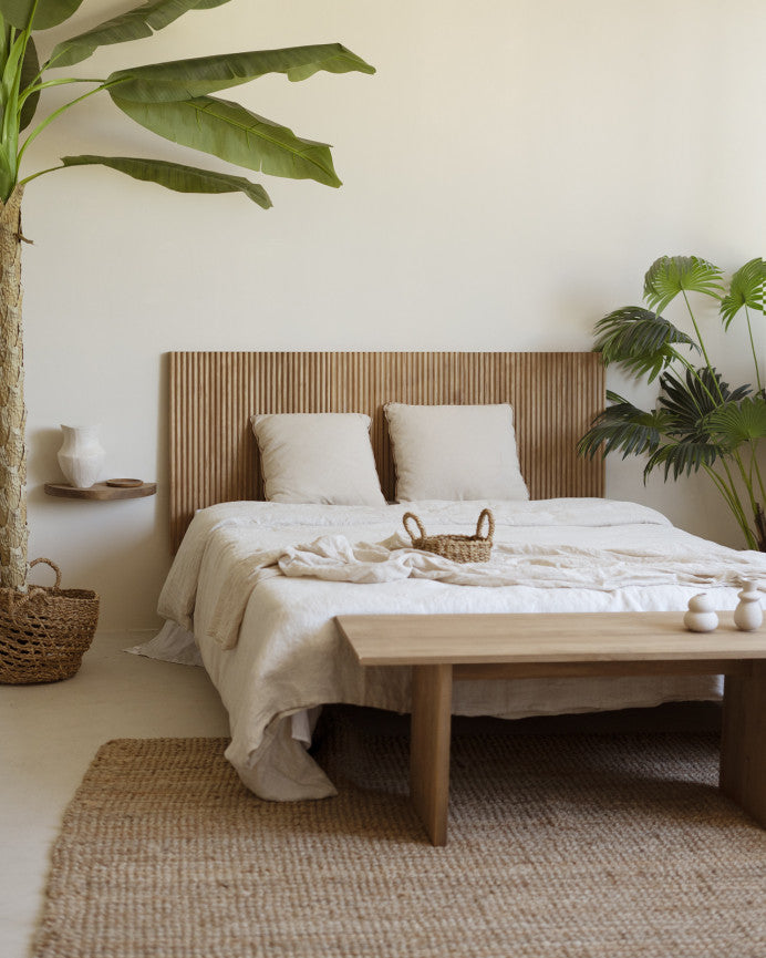 Cabecero Calella, de madera maciza en varios colores y medidas