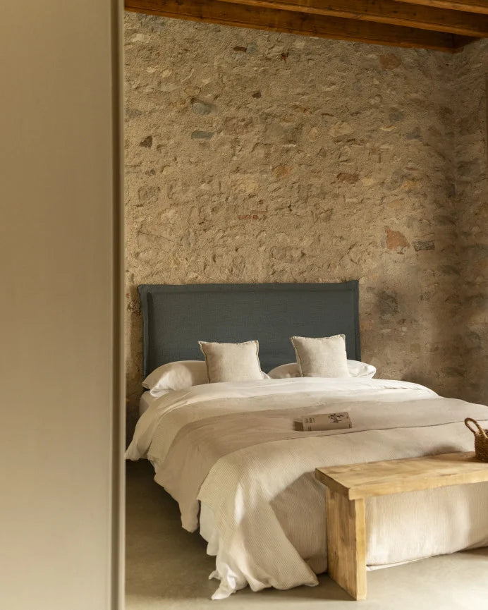 Cabecero tapizado de lino Tavertet en varios colores y medidas