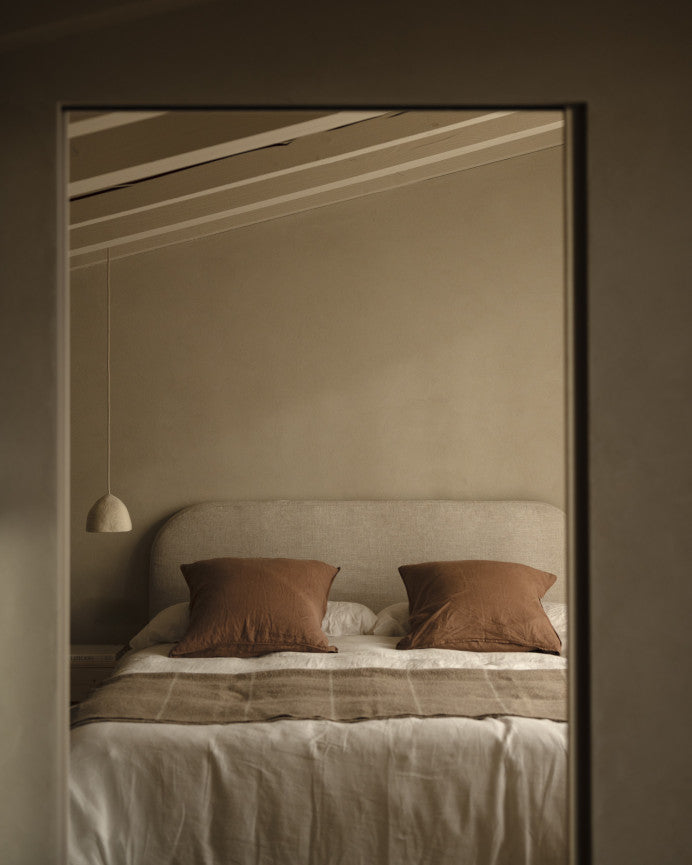 Cabecero Desenfundable Llançà, de lino en varios colores y medidas