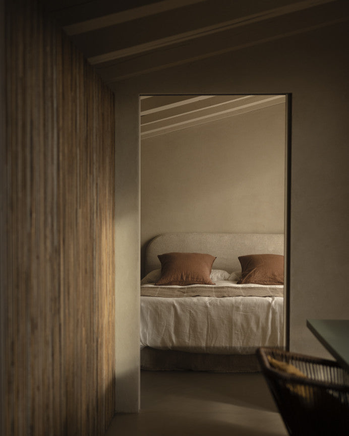 Cabecero Desenfundable Llançà, de lino en varios colores y medidas