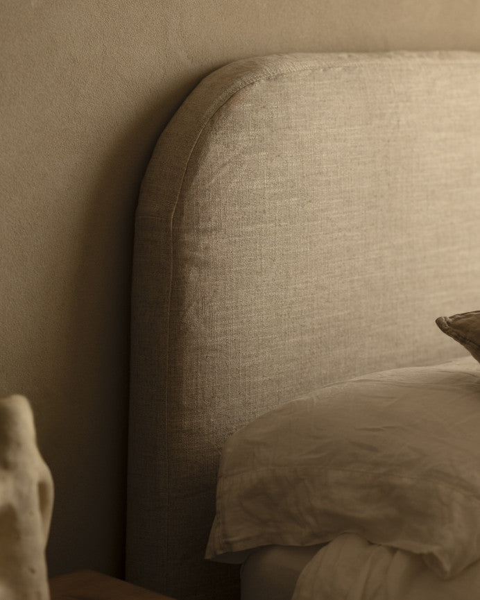 Cabecero Desenfundable Llançà, de lino en varios colores y medidas