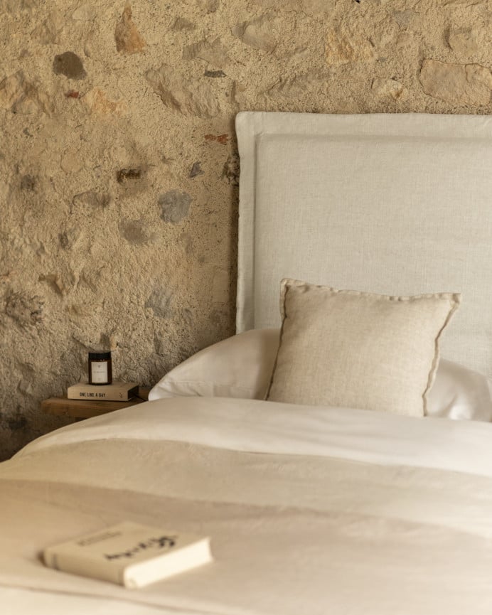 Cabecero tapizado de lino Tavertet en varios colores y medidas