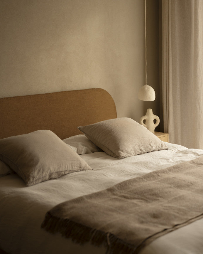 Cabecero Desenfundable Llançà, de lino en varios colores y medidas