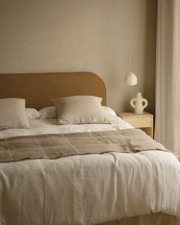 Cabecero Desenfundable Llançà, de lino en varios colores y medidas