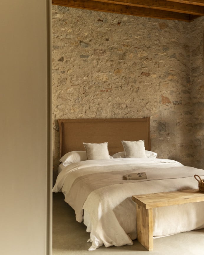 Cabecero tapizado de lino Tavertet en varios colores y medidas