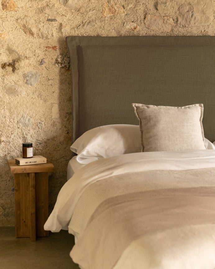 Cabecero tapizado de lino Tavertet en varios colores y medidas