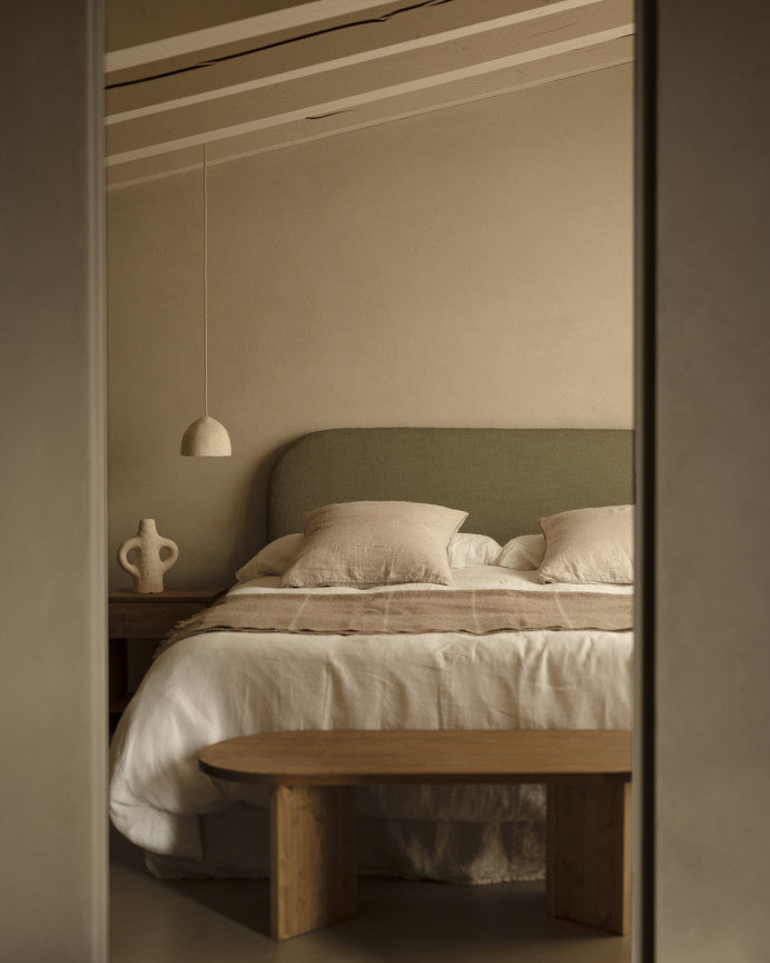 Cabecero Desenfundable Llançà, de lino en varios colores y medidas