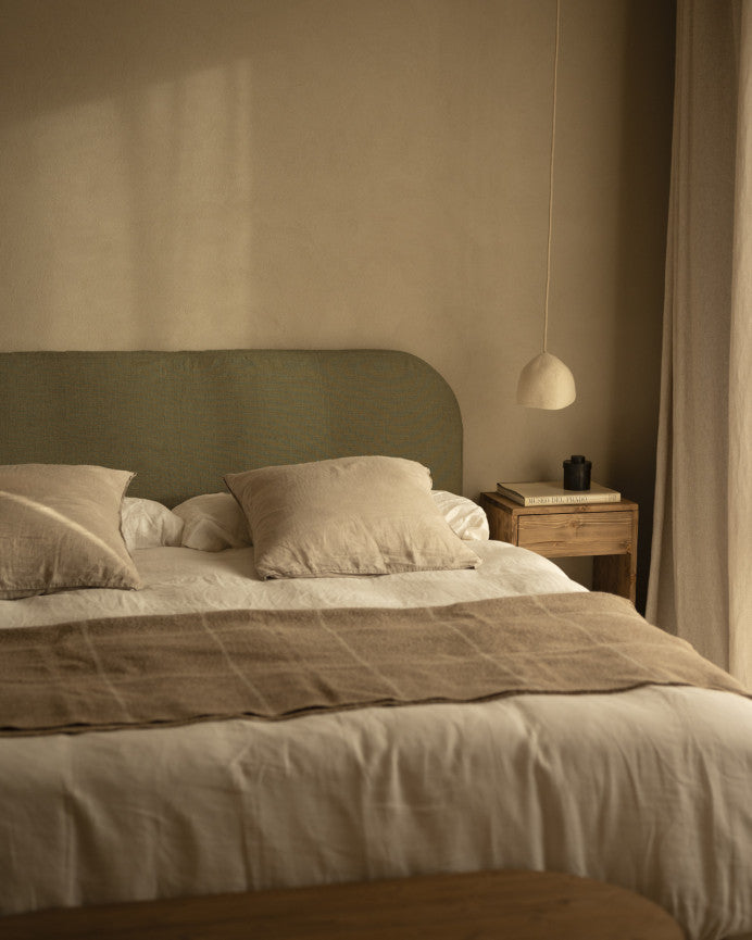 Cabecero Desenfundable Llançà, de lino en varios colores y medidas