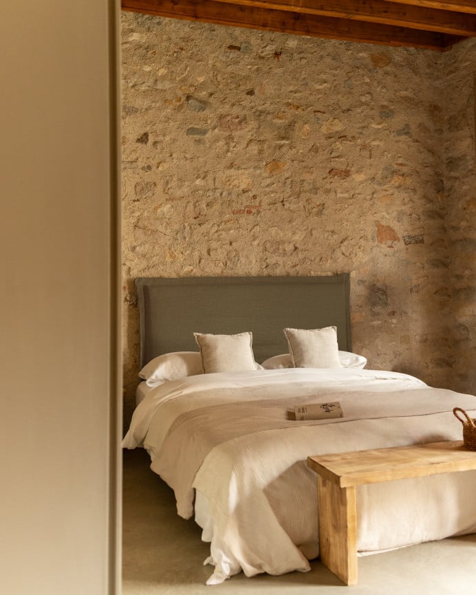 Cabecero tapizado de lino Tavertet en varios colores y medidas