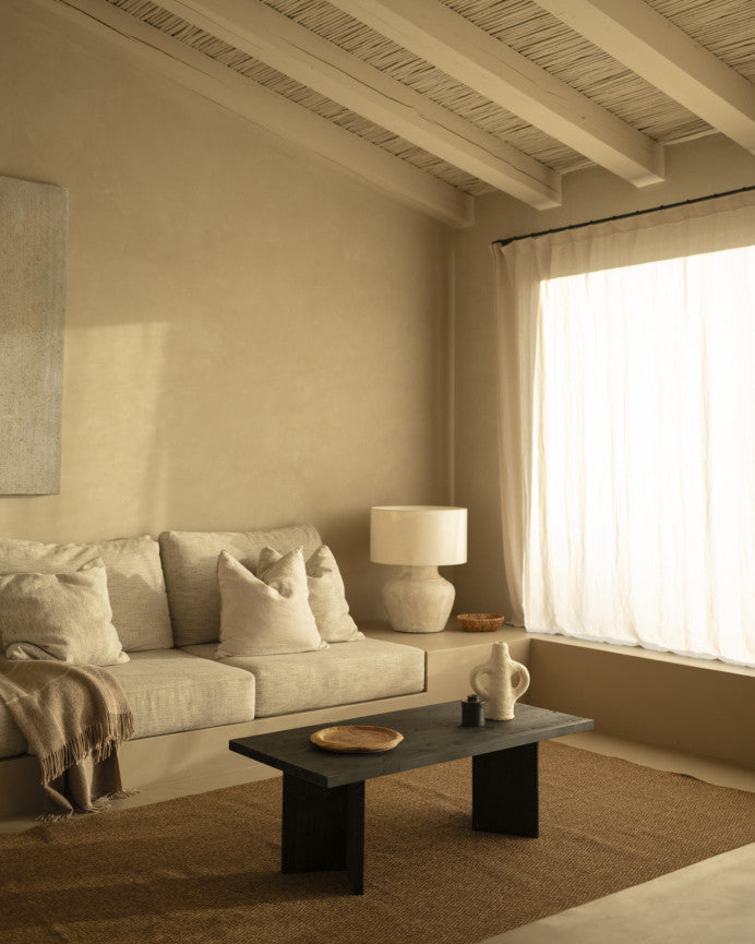 MESA DE CENTRO RECTANGULAR DE MADERA MACIZA 120X50CM EN VARIOS COLORES