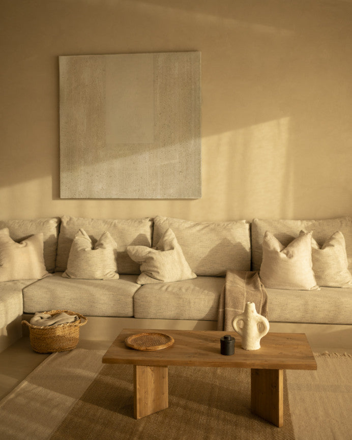 MESA DE CENTRO RECTANGULAR DE MADERA MACIZA 120X50CM EN VARIOS COLORES