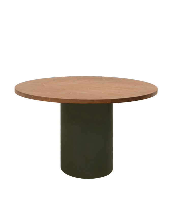 Mesa de comedor redonda de Microcemento en varios colores y medidas