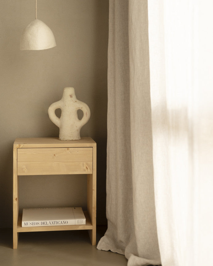 Pack de 2 Mesitas de Noche de Madera Natural Roses en Varios Colores y Medidas