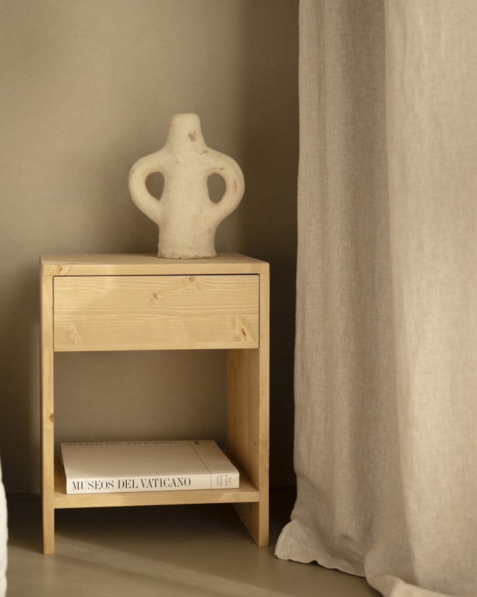 Pack de 2 Mesitas de Noche de Madera Natural Roses en Varios Colores y Medidas