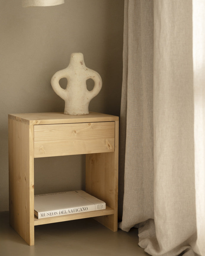 Pack de 2 Mesitas de Noche de Madera Natural Roses en Varios Colores y Medidas