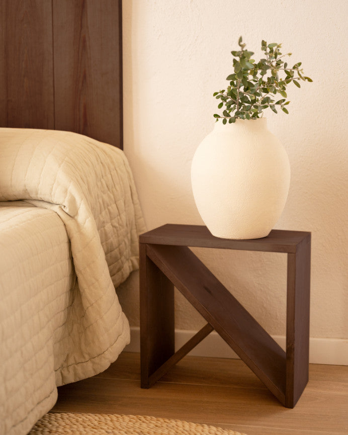 Mesita de Noche de Madera Natural Maciza Tossa en varios colores y medidas