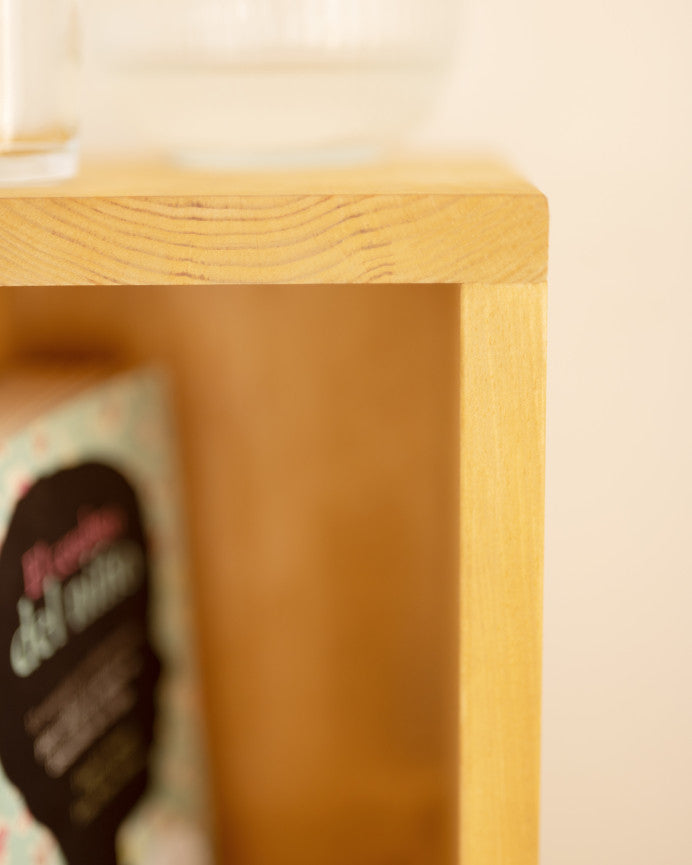 Mesita de Noche Cadaqués de Madera Natural en varios colores 60x20cm