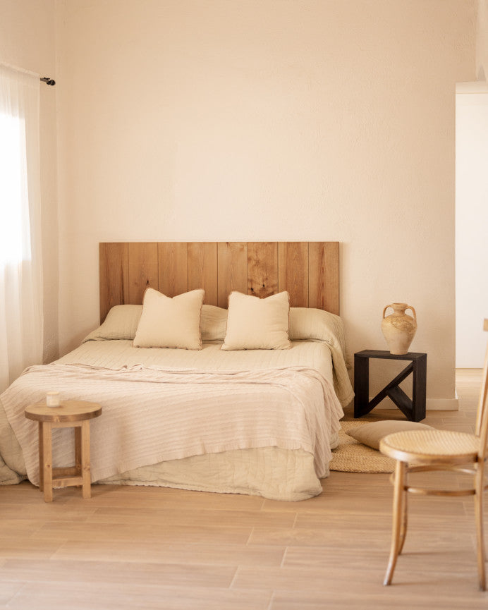 Pack de 2 Mesitas de Noche de Madera Natural Maciza Tossa en varios colores y medidas