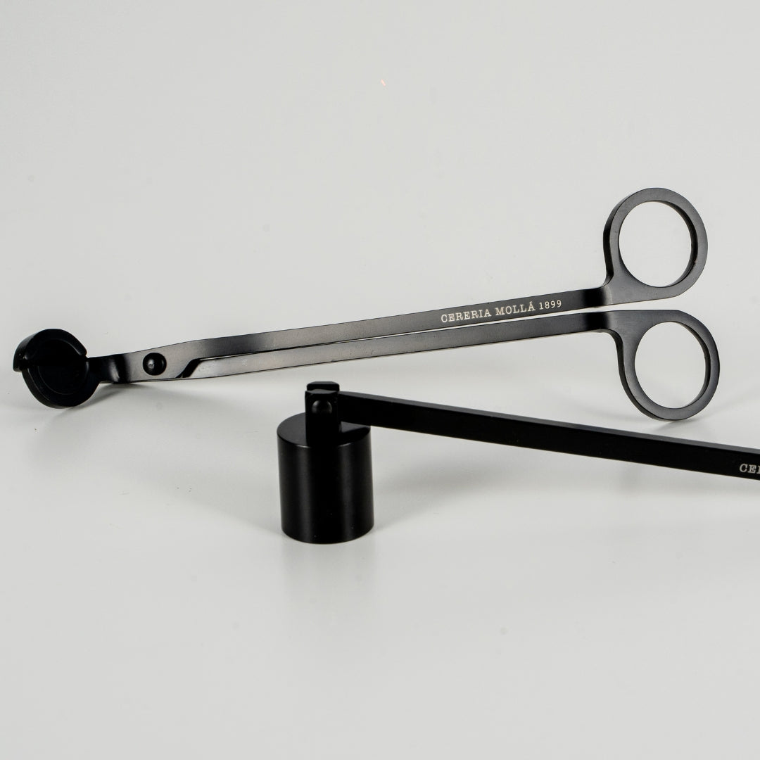 Set Tijeras corta mechas + Campana apagavelas Cereria Mollá