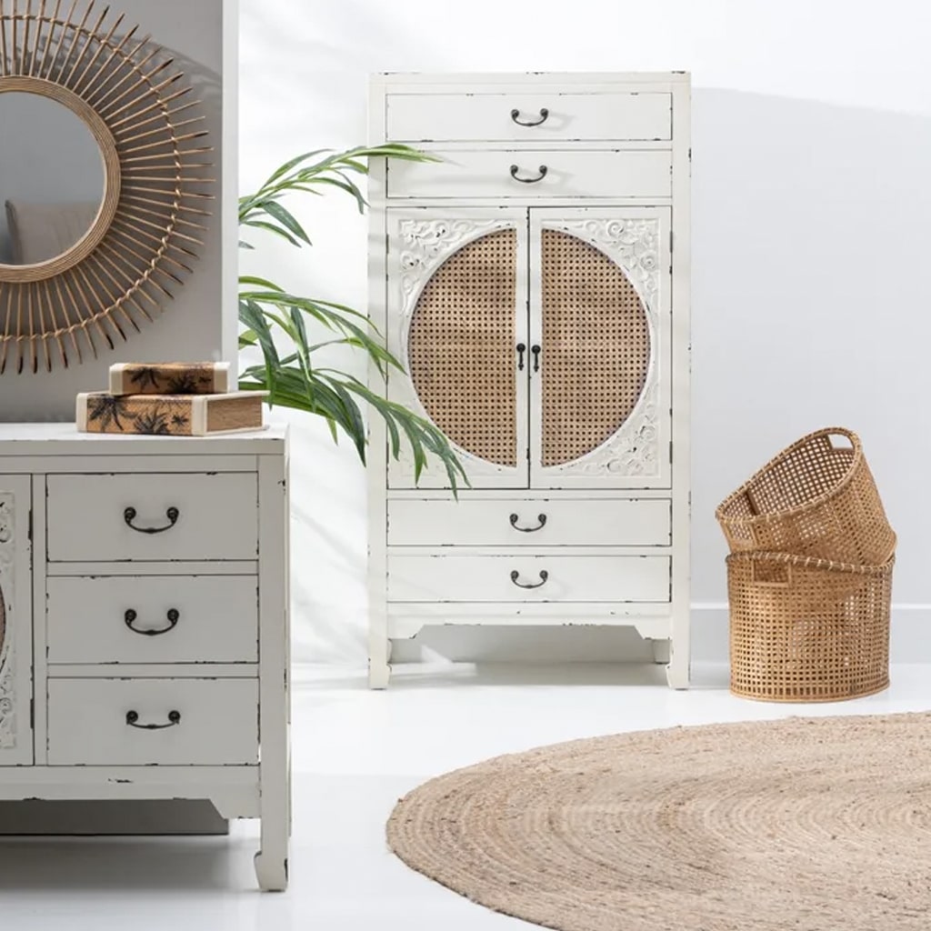 Cesto de Bambú Natural