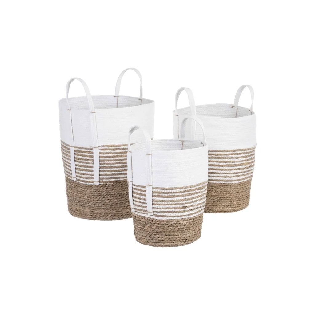 Cesta de Decoración Blanca