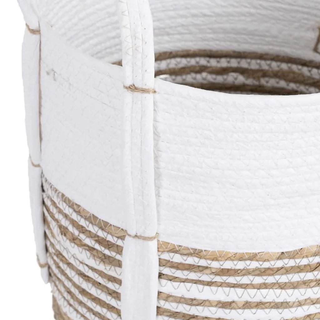 Cesta de Decoración Blanca