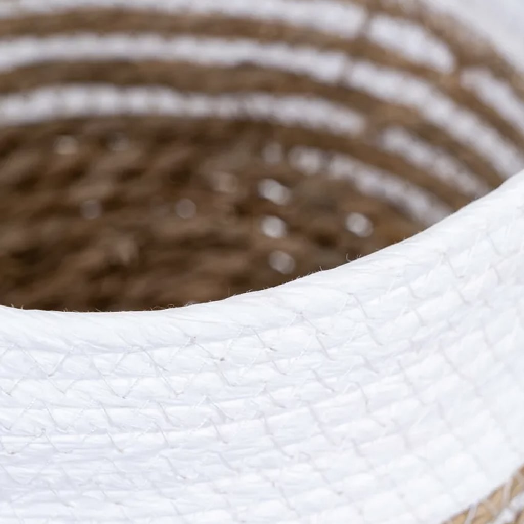 Cesta de Decoración Blanca