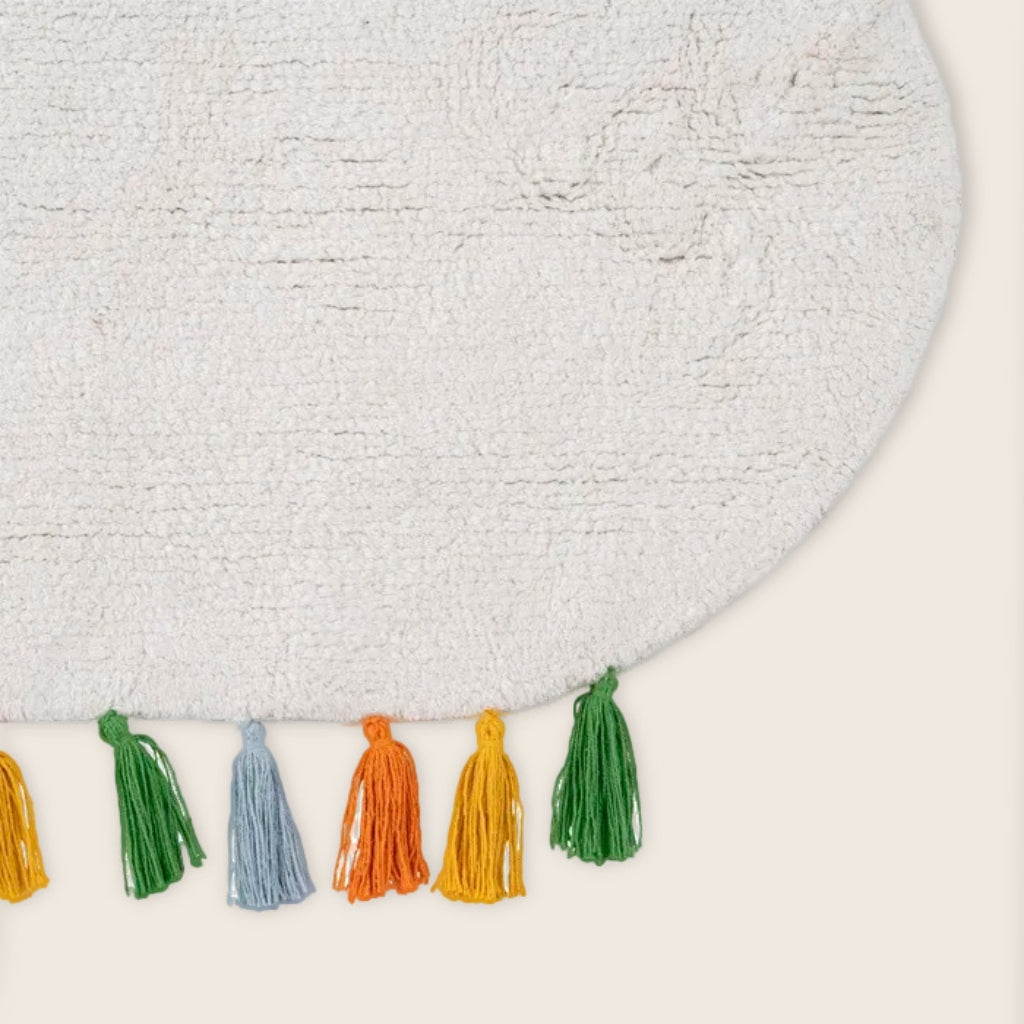 Alfombra lavadora, Infantil 100% Algodón (150x90cm) Cloud