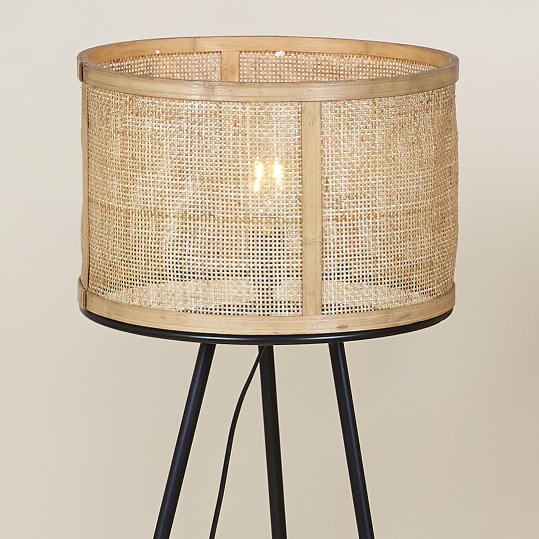 Lámpara de pie de Caña