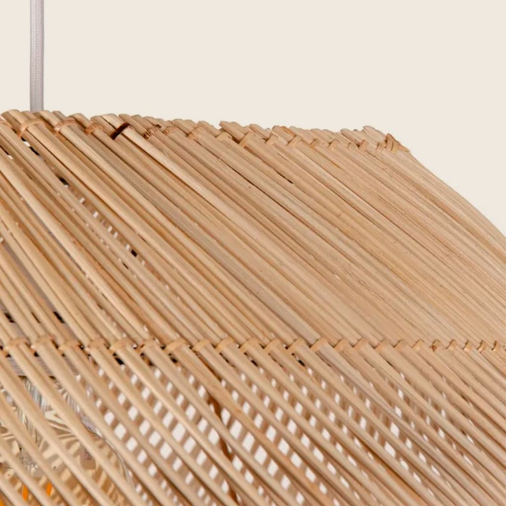 Lámpara de Techo de Bambú Natural 70x70x54 cm