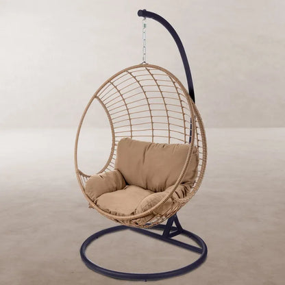 Silla colgante de Rattán 104x104x192cm