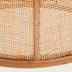 Lámpara de techo de fibra natural
