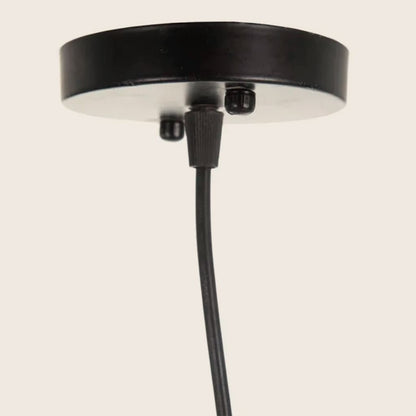 Lámpara de techo de fibra natural