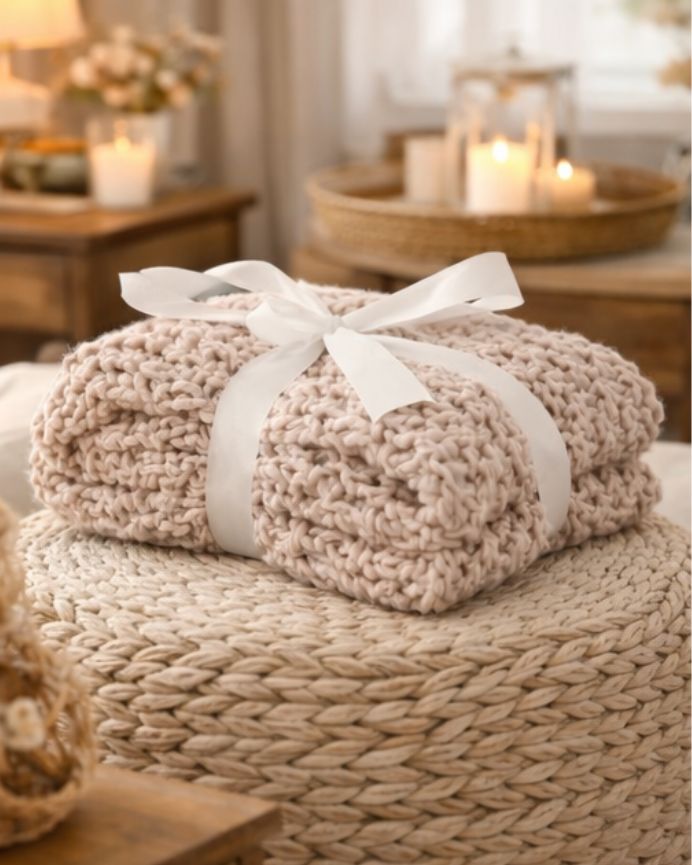 Manta de punto para sofá 130x170cm