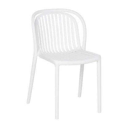 Silla de Jardín apilable Contract en color blanco, Pack 2 unidades