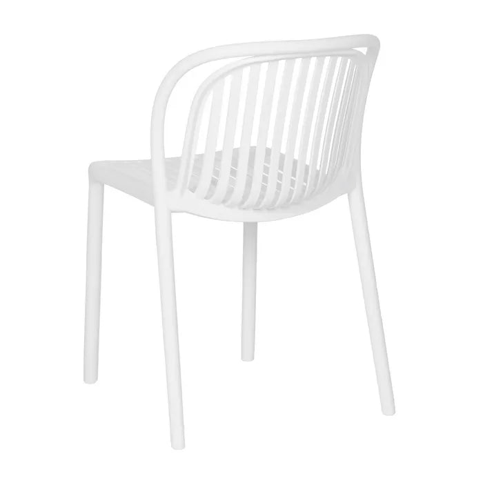 Silla de Jardín apilable Contract en color blanco, Pack 2 unidades