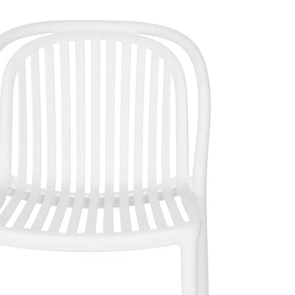 Silla de Jardín apilable Contract en color blanco, Pack 2 unidades
