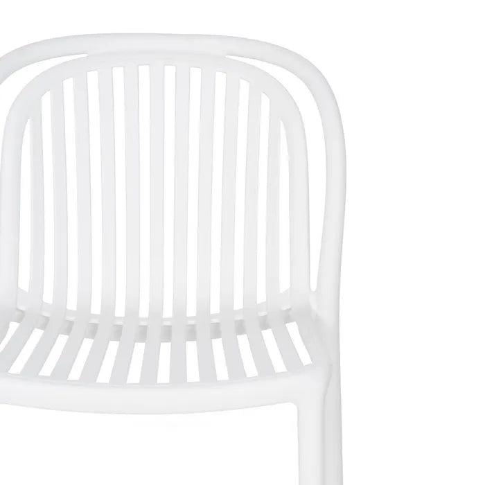 Silla de Jardín apilable Contract en color blanco, Pack 2 unidades